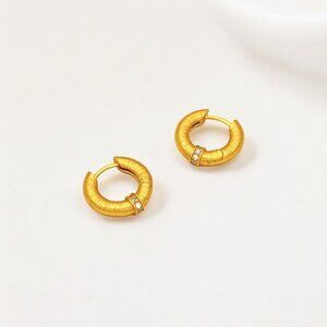 Tulle Gold Sparkle Everyday Hoops